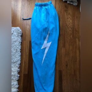 Aviator Nation Mens Bolt Stitch Sweatpants Sky L